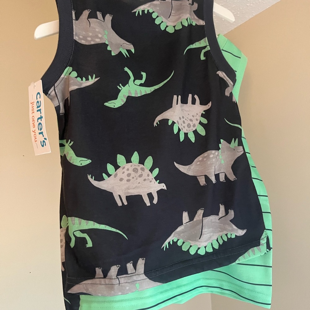 Carter's Dinosaur Print Pajama Set 3T NWT